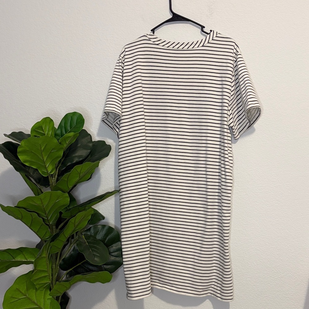 Buffalo David Bitton gray and White Striped Mini Dress - Picture 4 of 6